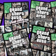 A collage of all the GTA covers that include helicopters in the top right corner.